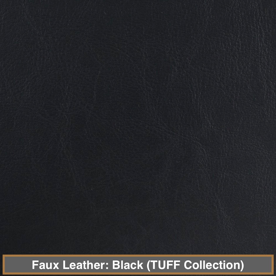 faux leather selection - colour:  Black (TUFF collection)
