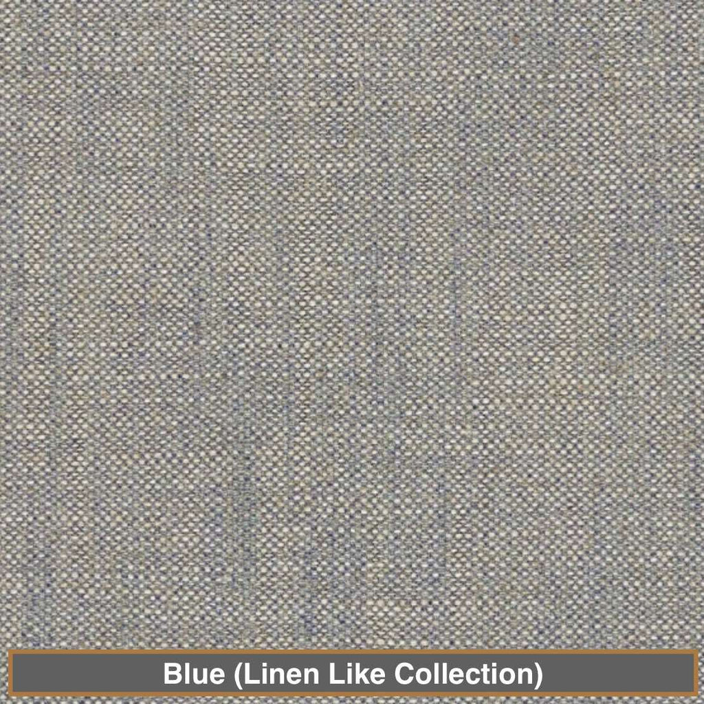 fabric selection - colour:  blue (linen like collection)