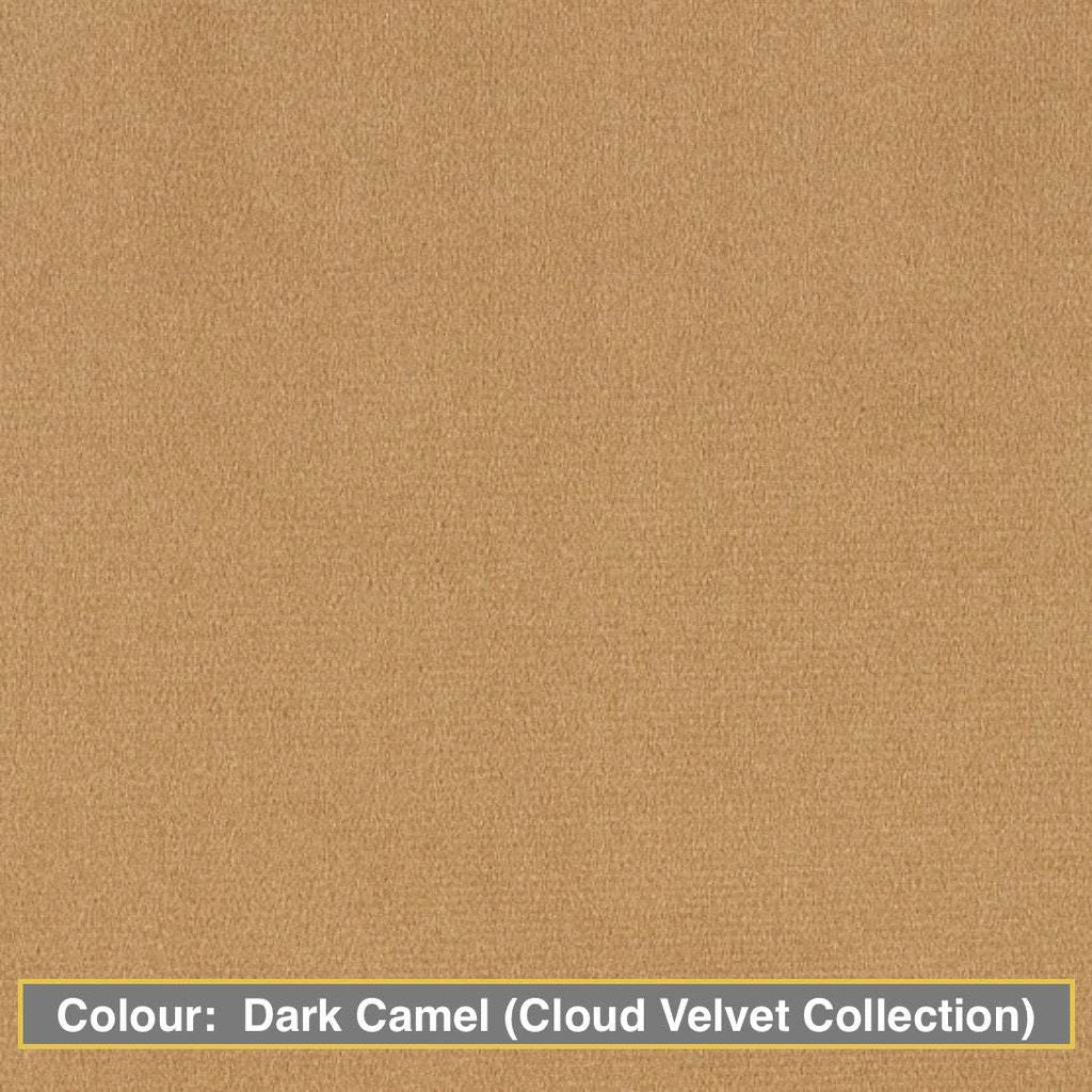 saratoga ottoman colour:  dark camel (cloud velvet collection)