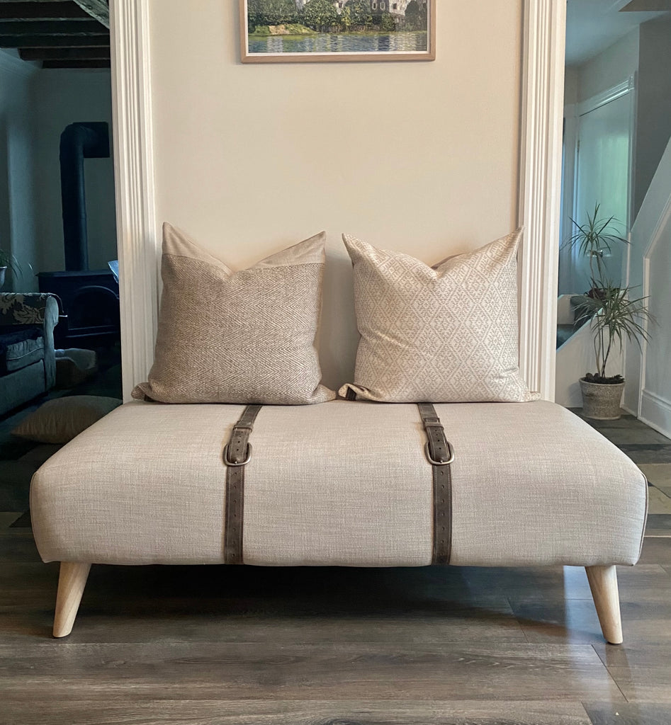 OTTOMN - Artfully crafted and formed by hand.  Designer Ottomans and pillows by OTTOMN, interior design, interior accents, Scandinavian style ottomans and pillows, handcrafted ottomans, designer pillows, Equestrian ottoman