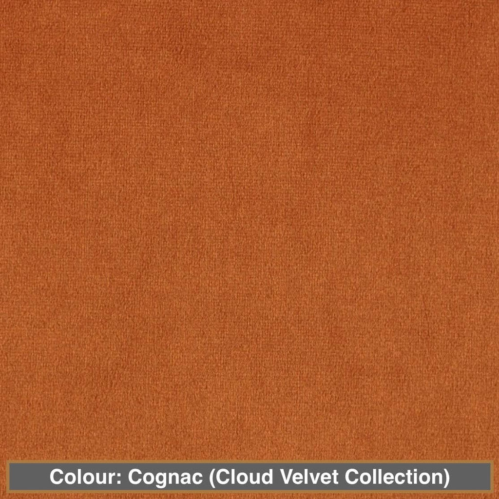 gatsby ottoman colour: cognac (cloud velvet collection)