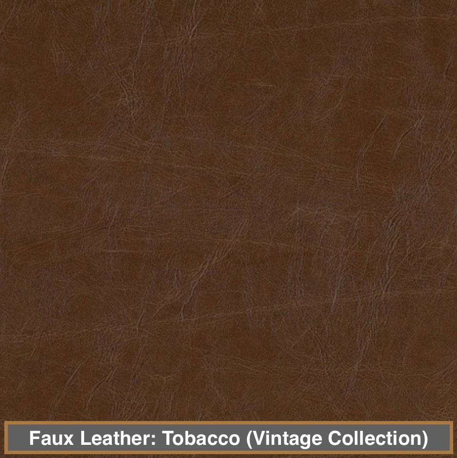 faux leather selection - colour:  tobacco (vintage collection)