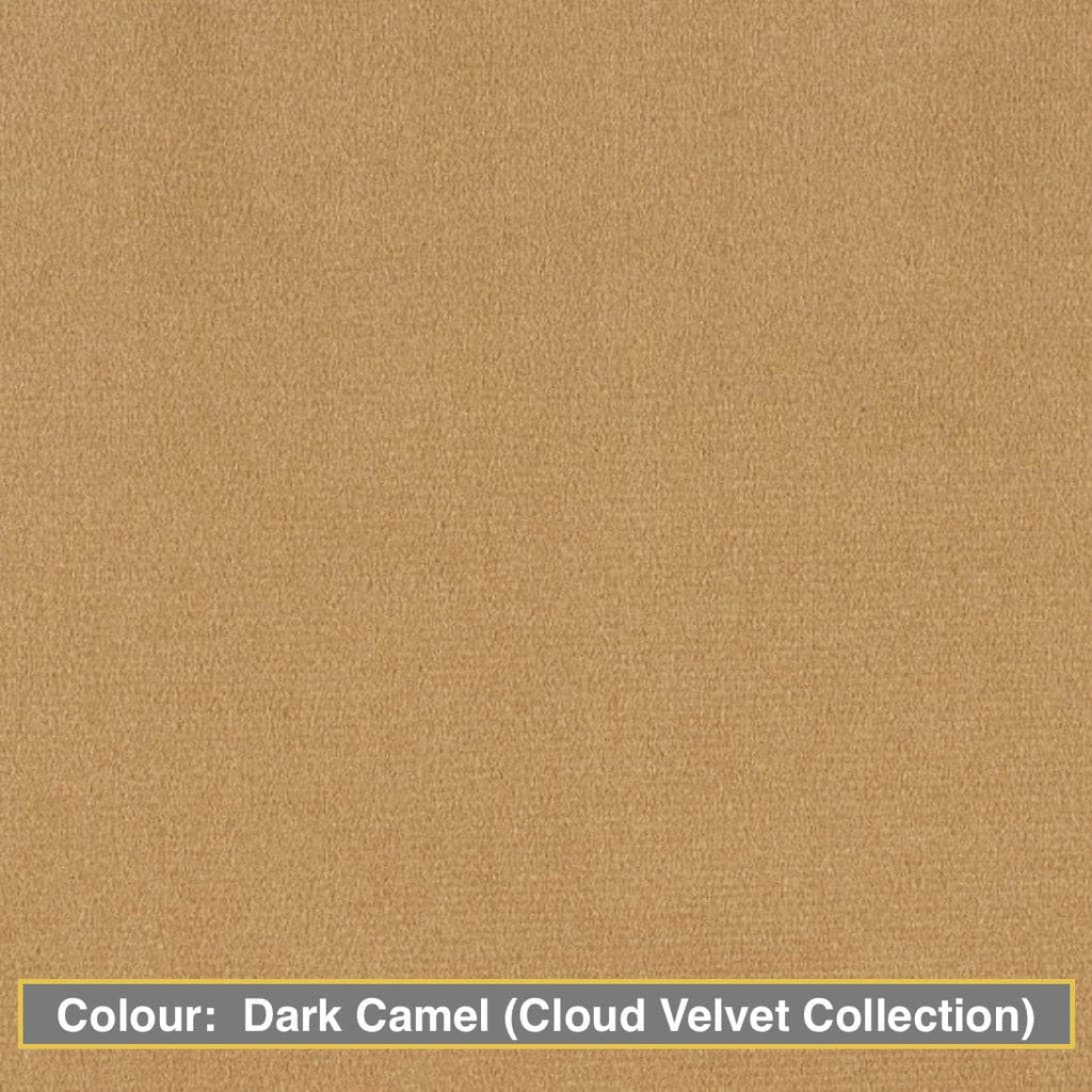 gatsby ottoman colour:  dark camel (cloud velvet collection)