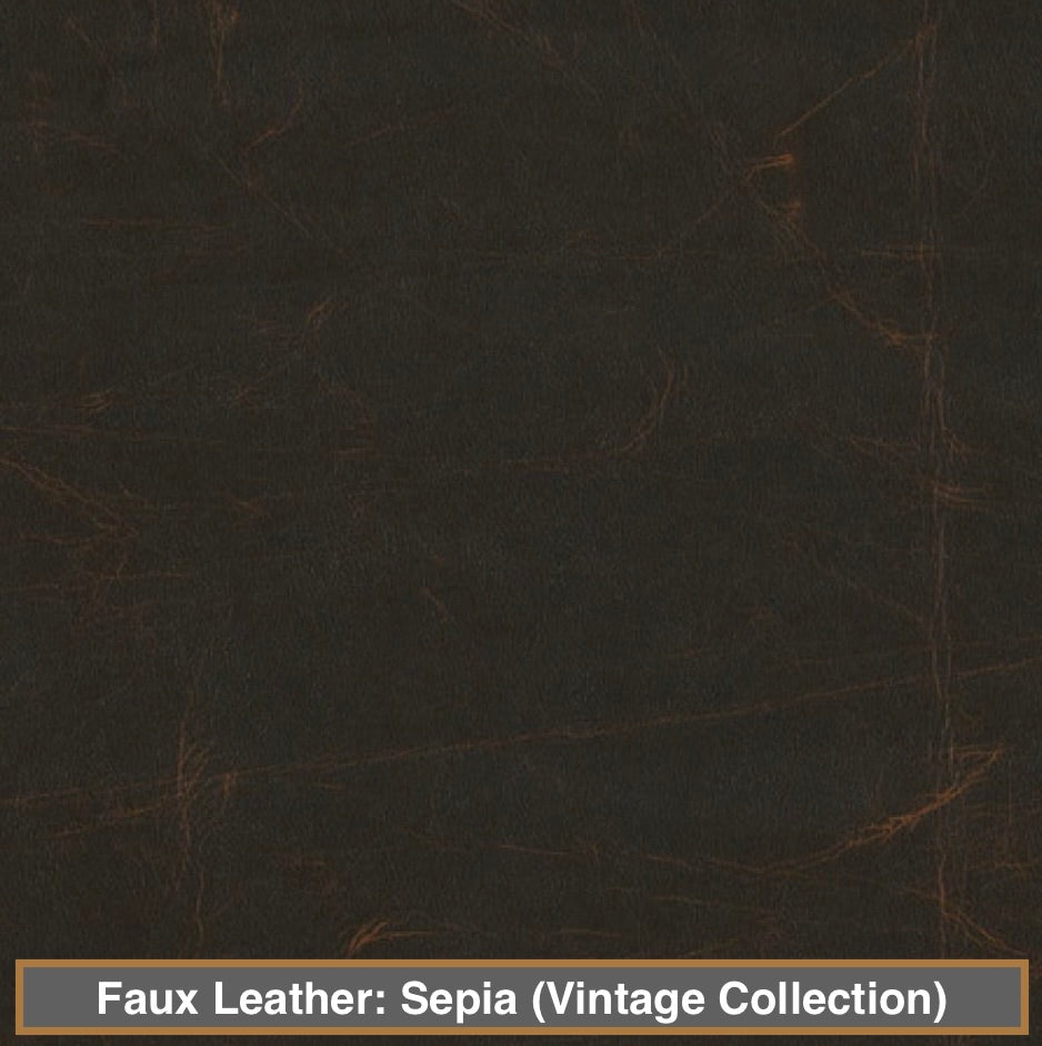 faux leather selection - colour:  sepia (vintage collection)
