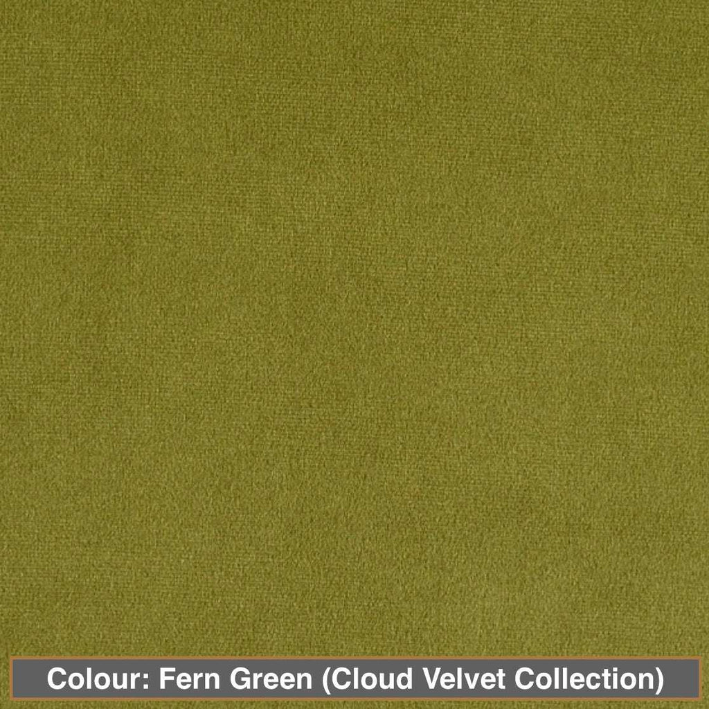 saratoga ottoman colour: fern green (cloud velvet collection)