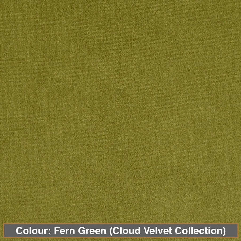 gatsby ottoman colour: fern green (cloud velvet collection)