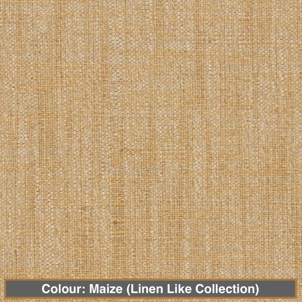 fabric swatches colour: maize (linen-like collection)