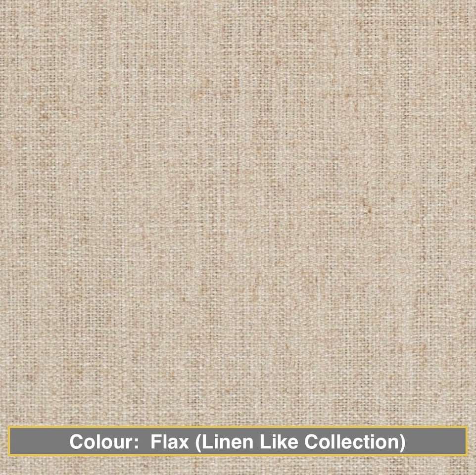 fabric swatches colour:  flax (linen like collection)